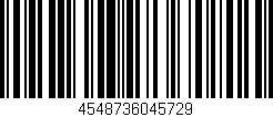 Código de barras (EAN, GTIN, SKU, ISBN): '4548736045729'