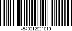 Código de barras (EAN, GTIN, SKU, ISBN): '4549312921819'