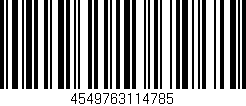 Código de barras (EAN, GTIN, SKU, ISBN): '4549763114785'
