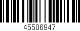 Código de barras (EAN, GTIN, SKU, ISBN): '45506947'