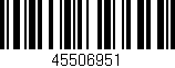 Código de barras (EAN, GTIN, SKU, ISBN): '45506951'
