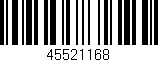 Código de barras (EAN, GTIN, SKU, ISBN): '45521168'