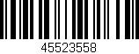 Código de barras (EAN, GTIN, SKU, ISBN): '45523558'