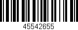 Código de barras (EAN, GTIN, SKU, ISBN): '45542655'