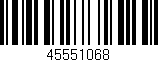 Código de barras (EAN, GTIN, SKU, ISBN): '45551068'