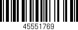 Código de barras (EAN, GTIN, SKU, ISBN): '45551769'
