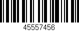 Código de barras (EAN, GTIN, SKU, ISBN): '45557456'