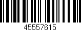 Código de barras (EAN, GTIN, SKU, ISBN): '45557615'