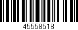 Código de barras (EAN, GTIN, SKU, ISBN): '45558518'
