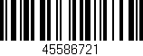 Código de barras (EAN, GTIN, SKU, ISBN): '45586721'