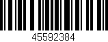 Código de barras (EAN, GTIN, SKU, ISBN): '45592384'