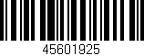 Código de barras (EAN, GTIN, SKU, ISBN): '45601925'