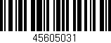 Código de barras (EAN, GTIN, SKU, ISBN): '45605031'