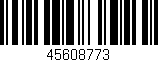 Código de barras (EAN, GTIN, SKU, ISBN): '45608773'