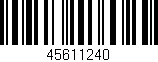 Código de barras (EAN, GTIN, SKU, ISBN): '45611240'