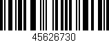 Código de barras (EAN, GTIN, SKU, ISBN): '45626730'