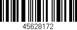 Código de barras (EAN, GTIN, SKU, ISBN): '45628172'