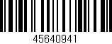 Código de barras (EAN, GTIN, SKU, ISBN): '45640941'