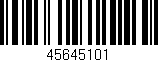 Código de barras (EAN, GTIN, SKU, ISBN): '45645101'
