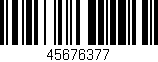 Código de barras (EAN, GTIN, SKU, ISBN): '45676377'
