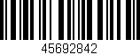 Código de barras (EAN, GTIN, SKU, ISBN): '45692842'