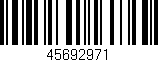 Código de barras (EAN, GTIN, SKU, ISBN): '45692971'