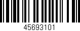 Código de barras (EAN, GTIN, SKU, ISBN): '45693101'