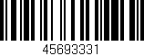 Código de barras (EAN, GTIN, SKU, ISBN): '45693331'