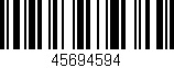 Código de barras (EAN, GTIN, SKU, ISBN): '45694594'
