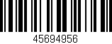 Código de barras (EAN, GTIN, SKU, ISBN): '45694956'