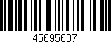 Código de barras (EAN, GTIN, SKU, ISBN): '45695607'