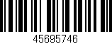 Código de barras (EAN, GTIN, SKU, ISBN): '45695746'