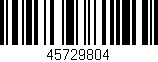 Código de barras (EAN, GTIN, SKU, ISBN): '45729804'