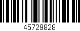 Código de barras (EAN, GTIN, SKU, ISBN): '45729828'
