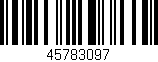 Código de barras (EAN, GTIN, SKU, ISBN): '45783097'