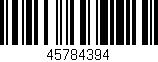 Código de barras (EAN, GTIN, SKU, ISBN): '45784394'