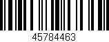 Código de barras (EAN, GTIN, SKU, ISBN): '45784463'