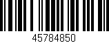 Código de barras (EAN, GTIN, SKU, ISBN): '45784850'