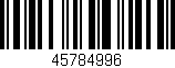 Código de barras (EAN, GTIN, SKU, ISBN): '45784996'