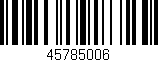 Código de barras (EAN, GTIN, SKU, ISBN): '45785006'
