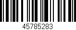 Código de barras (EAN, GTIN, SKU, ISBN): '45785283'