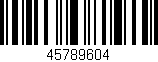 Código de barras (EAN, GTIN, SKU, ISBN): '45789604'
