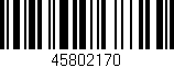 Código de barras (EAN, GTIN, SKU, ISBN): '45802170'