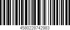 Código de barras (EAN, GTIN, SKU, ISBN): '4580228742983'