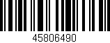 Código de barras (EAN, GTIN, SKU, ISBN): '45806490'