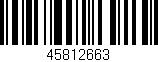 Código de barras (EAN, GTIN, SKU, ISBN): '45812663'