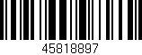 Código de barras (EAN, GTIN, SKU, ISBN): '45818897'