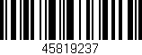 Código de barras (EAN, GTIN, SKU, ISBN): '45819237'