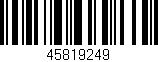 Código de barras (EAN, GTIN, SKU, ISBN): '45819249'