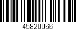 Código de barras (EAN, GTIN, SKU, ISBN): '45820066'